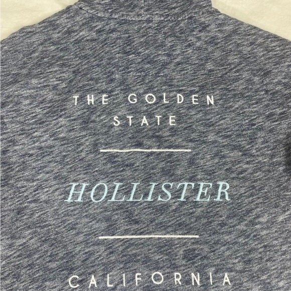 Hollister Women Blue Cotton Embroidered Hoodie Size XS - Picture 8 of 8